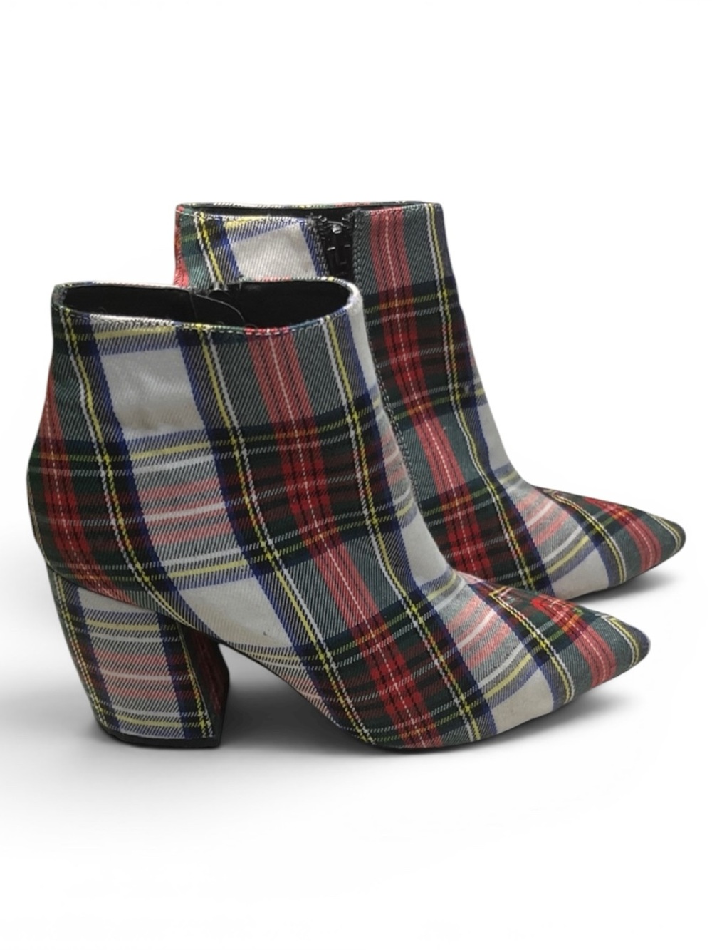 EUC Jeffrey Campbell Plaid Ankle Boots